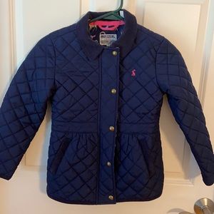 Navy blue light weight quilted jacket